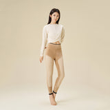 Women's One-Piece Composite Soft Velvet Thermal Pants with Alpaca Wool
