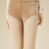 Women's One-Piece Composite Soft Velvet Thermal Pants with Alpaca Wool