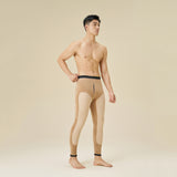 Men's One-Piece Composite Soft Velvet Thermal Pants with Alpaca Wool